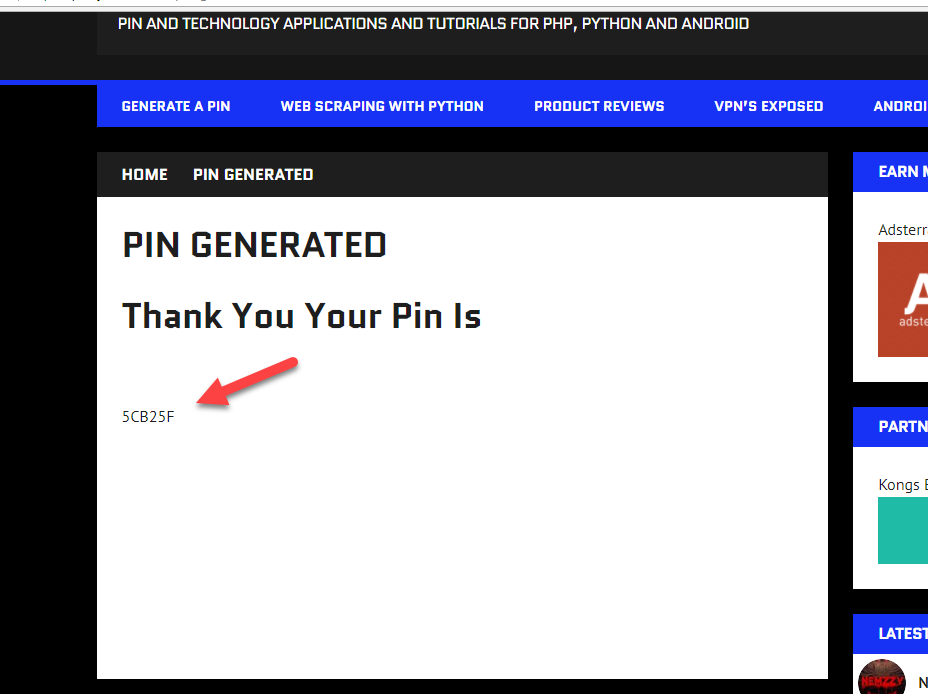 Uk Download Pin Generator Android